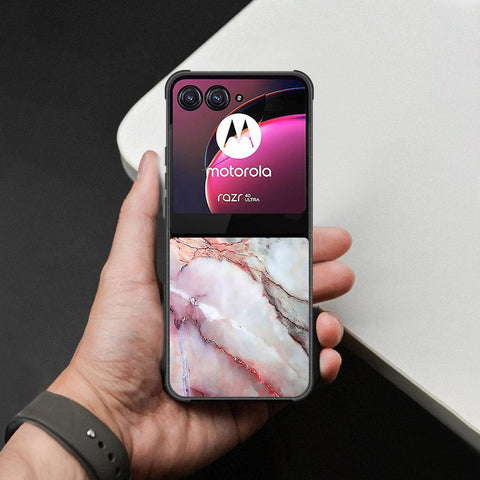Motorola Razr 40 Ultra Cover - Colorful Marble Series - HQ Premium Shine Durable Shatterproof Case