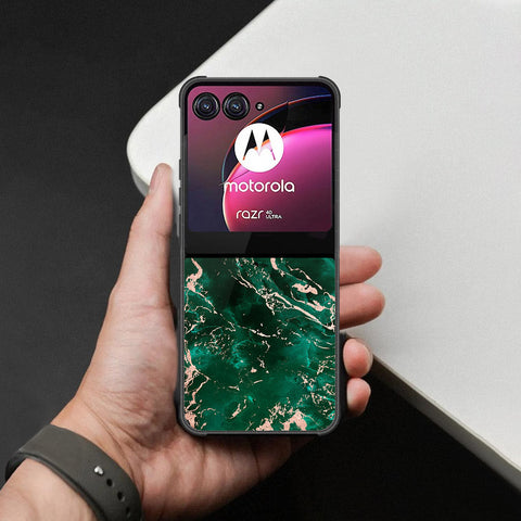 Motorola Razr 40 Ultra Cover - Colorful Marble Series - HQ Premium Shine Durable Shatterproof Case