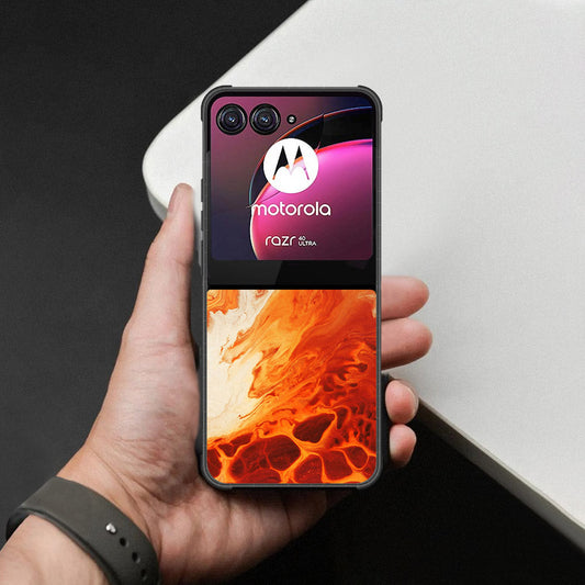 Motorola Razr 40 Ultra Cover - Mystic Marble Series - HQ Premium Shine Durable Shatterproof Case