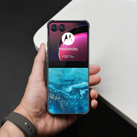 Motorola Razr 40 Ultra Cover - Mystic Marble Series - HQ Premium Shine Durable Shatterproof Case