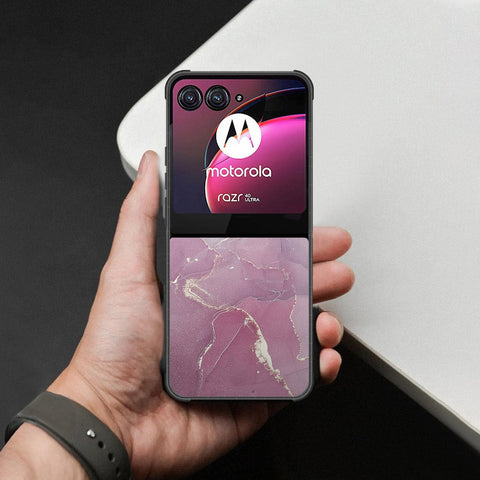 Motorola Razr 40 Ultra Cover - Mystic Marble Series - HQ Premium Shine Durable Shatterproof Case