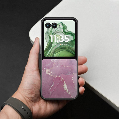 Motorola Razr Plus 2024 Cover - Mystic Marble Series - HQ Premium Shine Durable Shatterproof Case