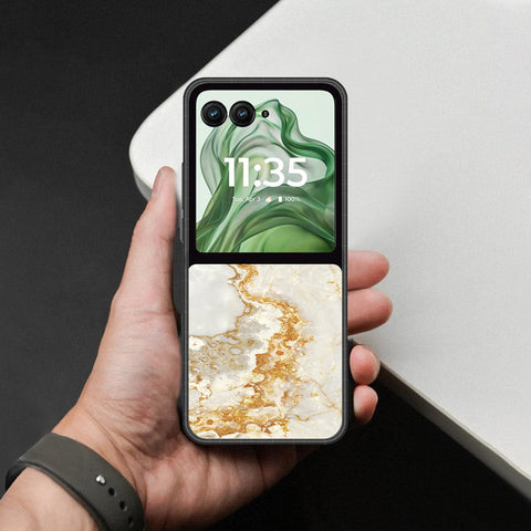Motorola Razr Plus 2024 Cover - Mystic Marble Series - HQ Premium Shine Durable Shatterproof Case
