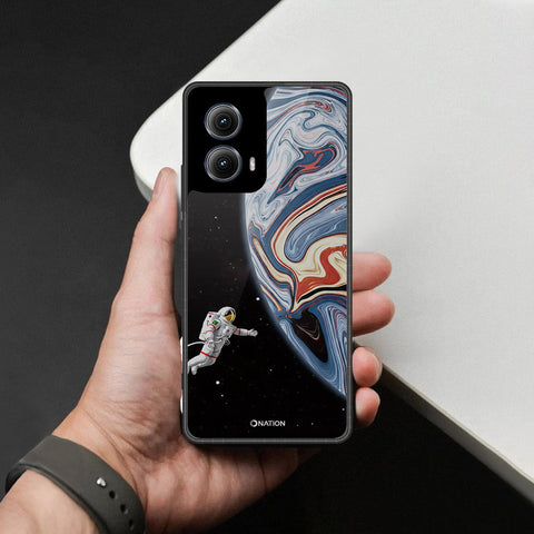 Motorola Edge (2024) Cover - Cosmic Marble Astronaut Design - HQ Premium Shine Durable Shatterproof Case