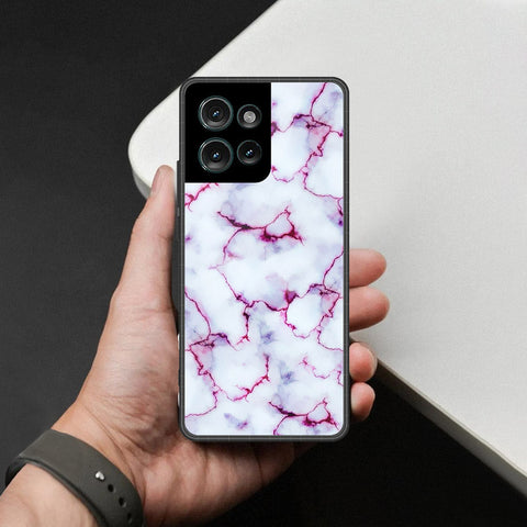 Motorola Edge 50 Cover - White Marble Series - HQ Premium Shine Durable Shatterproof Case