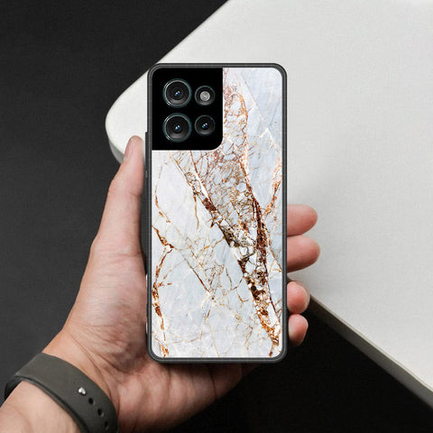 Motorola Edge 50 Cover - White Marble Series - HQ Premium Shine Durable Shatterproof Case