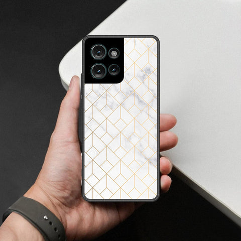 Motorola Edge 50 Cover - White Marble Series 2 - HQ Premium Shine Durable Shatterproof Case