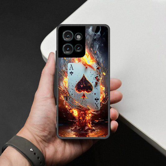Motorola Edge 50 Cover - Ace of Fire Rising Star Design - HQ Premium Shine Durable Shatterproof Case