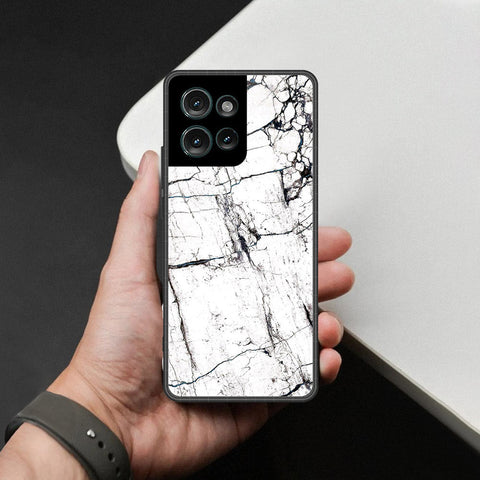 Motorola Edge 50 Cover - White Marble Series 2 - HQ Premium Shine Durable Shatterproof Case