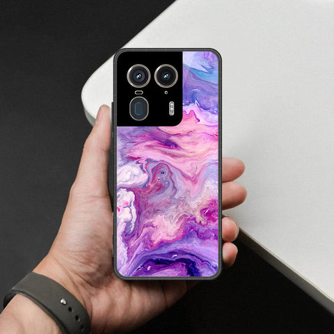Motorola Edge 50 Ultra Cover - Colorful Marble Series - HQ Premium Shine Durable Shatterproof Case