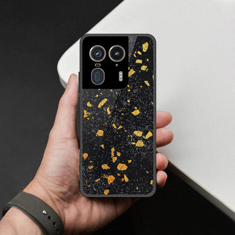 Motorola Edge 50 Ultra Cover - Black Marble Series - HQ Premium Shine Durable Shatterproof Case