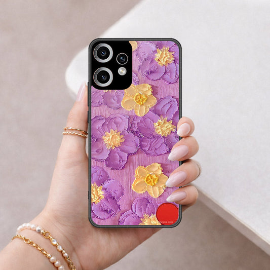 Nothing CMF Phone 2 Pro Cover - Floral Series - Design 8 - Purple & Yellow - HQ Premium Shine Durable Shatterproof Case