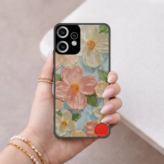 Nothing CMF Phone 2 Pro Cover - Floral Series - Design 16 - Cyan & Pink - HQ Premium Shine Durable Shatterproof Case