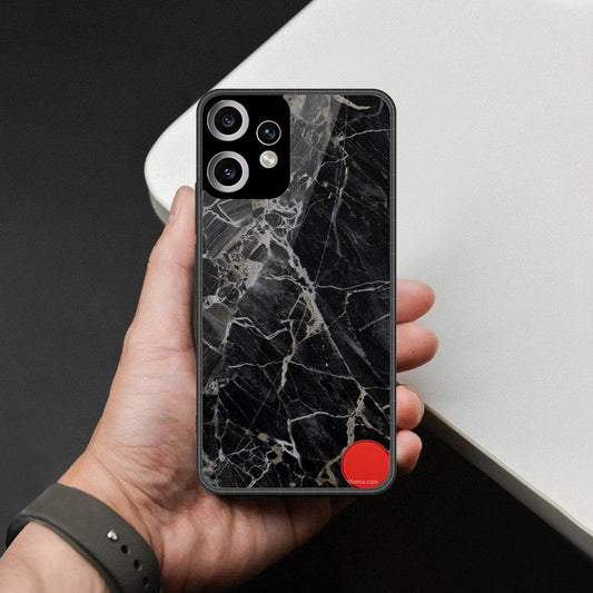 Nothing CMF Phone 2 Pro Cover - Black Marble Series - HQ Premium Shine Durable Shatterproof Case