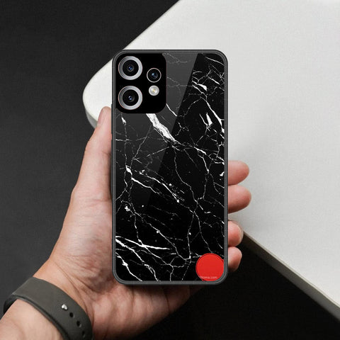 Nothing CMF Phone 2 Pro Cover - Black Marble Series - HQ Premium Shine Durable Shatterproof Case