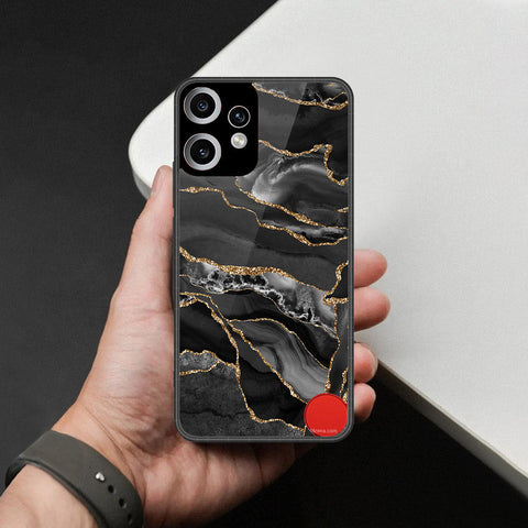 Nothing CMF Phone 2 Pro Cover - Black Marble Series - HQ Premium Shine Durable Shatterproof Case