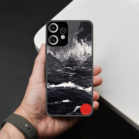 Nothing CMF Phone 2 Pro Cover - Black Marble Series - HQ Premium Shine Durable Shatterproof Case