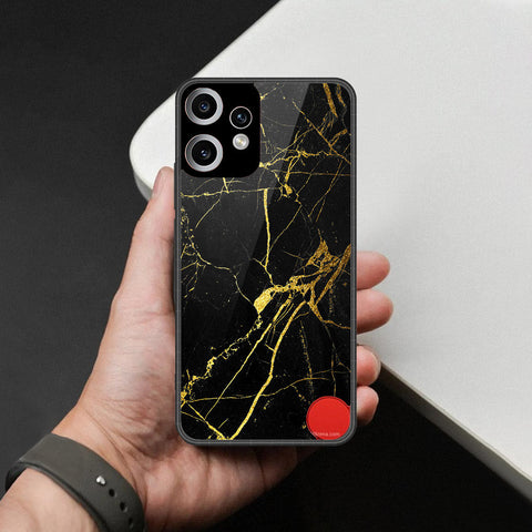 Nothing CMF Phone 2 Pro Cover - Black Marble Series - HQ Premium Shine Durable Shatterproof Case