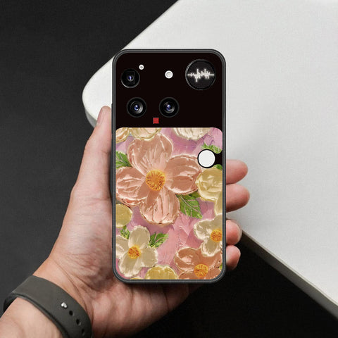 Nothing Phone 3 Cover - Floral Series - Design 11 - White & Green - HQ Premium Shine Durable Shatterproof Case