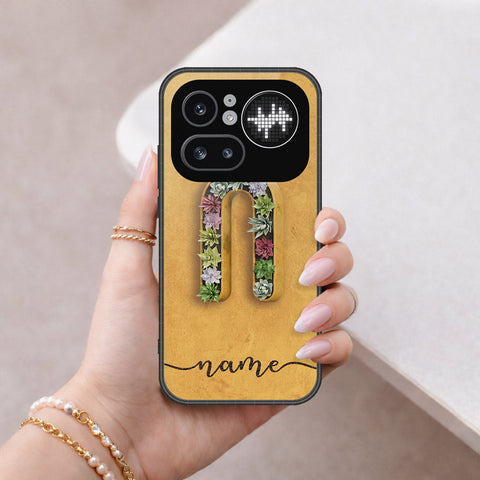 Nothing Phone (4a) Pro Cover - Personalized Alphabet Series - HQ Ultra Shine Premium Infinity Glass Soft Silicon Borders Case