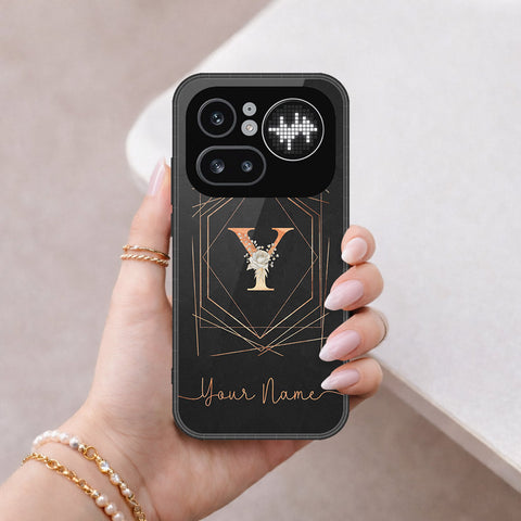 Nothing Phone (4a) Pro Cover - Personalized Alphabet Series - HQ Ultra Shine Premium Infinity Glass Soft Silicon Borders Case
