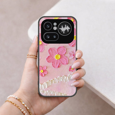 Nothing Phone (4a) Pro Cover - Floral Series - Design 2 - Pink - HQ Ultra Shine Premium Infinity Glass Soft Silicon Borders Case