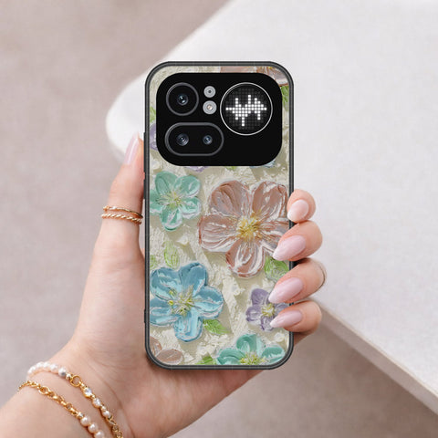 Nothing Phone (4a) Pro Cover - Floral Series - Design 14 - Blue & Purple - HQ Ultra Shine Premium Infinity Glass Soft Silicon Borders Case