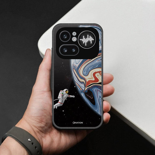 Nothing Phone (4a) Pro Cover - Cosmic Marble Astronaut Design - HQ Ultra Shine Premium Infinity Glass Soft Silicon Borders Case