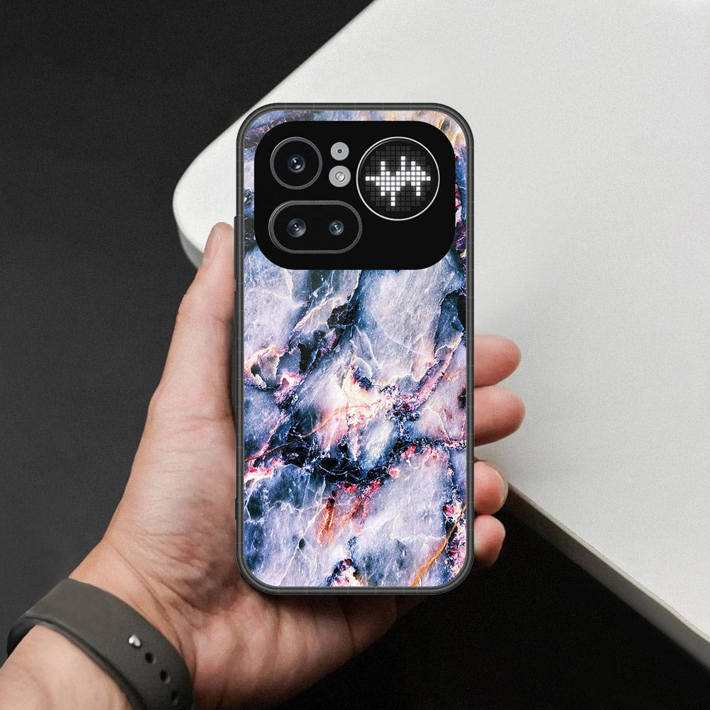 Nothing Phone (4a) Pro Cover - Colorful Marble Series - HQ Ultra Shine Premium Infinity Glass Soft Silicon Borders Case