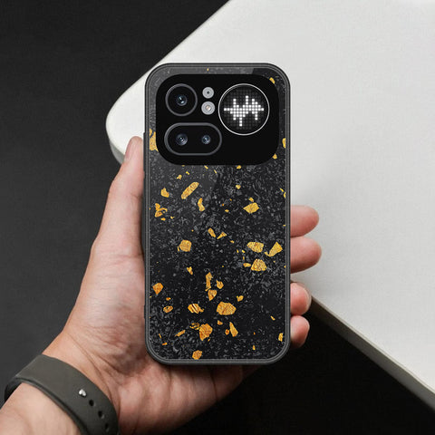 Nothing Phone (4a) Pro Cover - Black Marble Series - HQ Ultra Shine Premium Infinity Glass Soft Silicon Borders Case