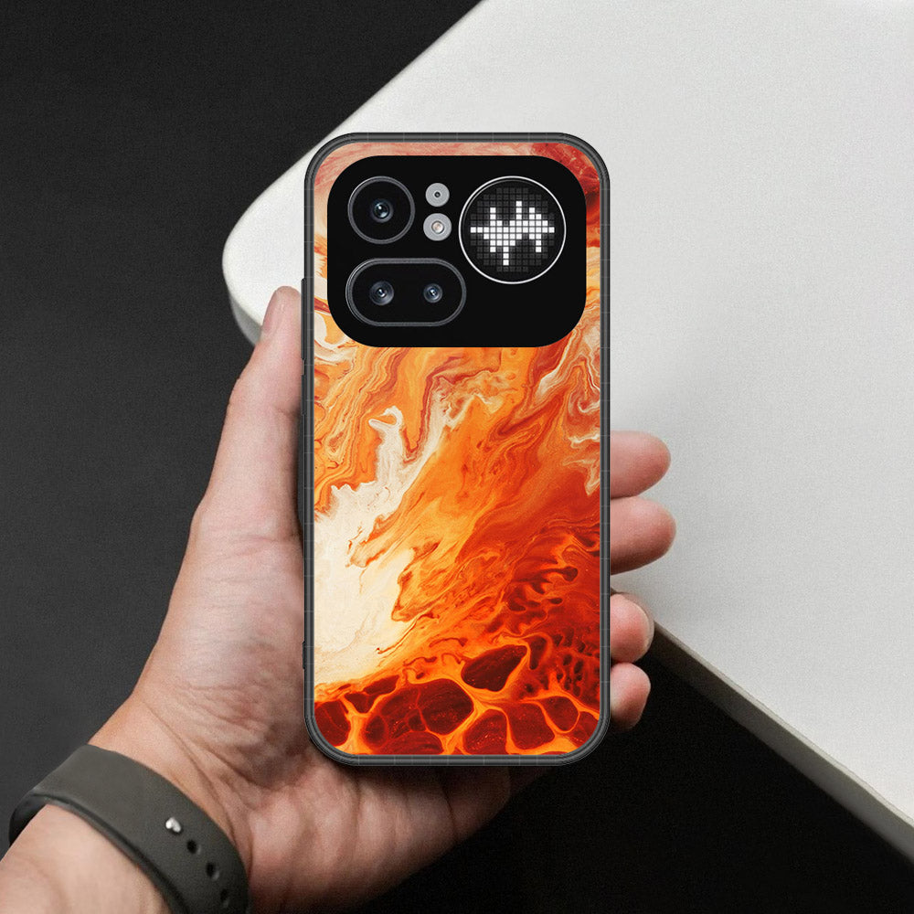 Nothing Phone (4a) Pro Cover - Mystic Marble Series - HQ Ultra Shine Premium Infinity Glass Soft Silicon Borders Case