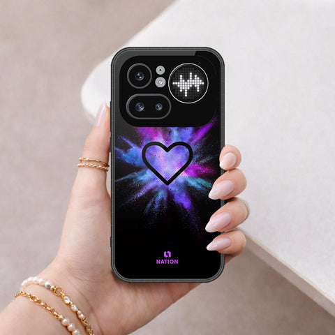 Nothing Phone (4a) Pro Cover - Onation Heart Series - HQ Ultra Shine Premium Infinity Glass Soft Silicon Borders Case