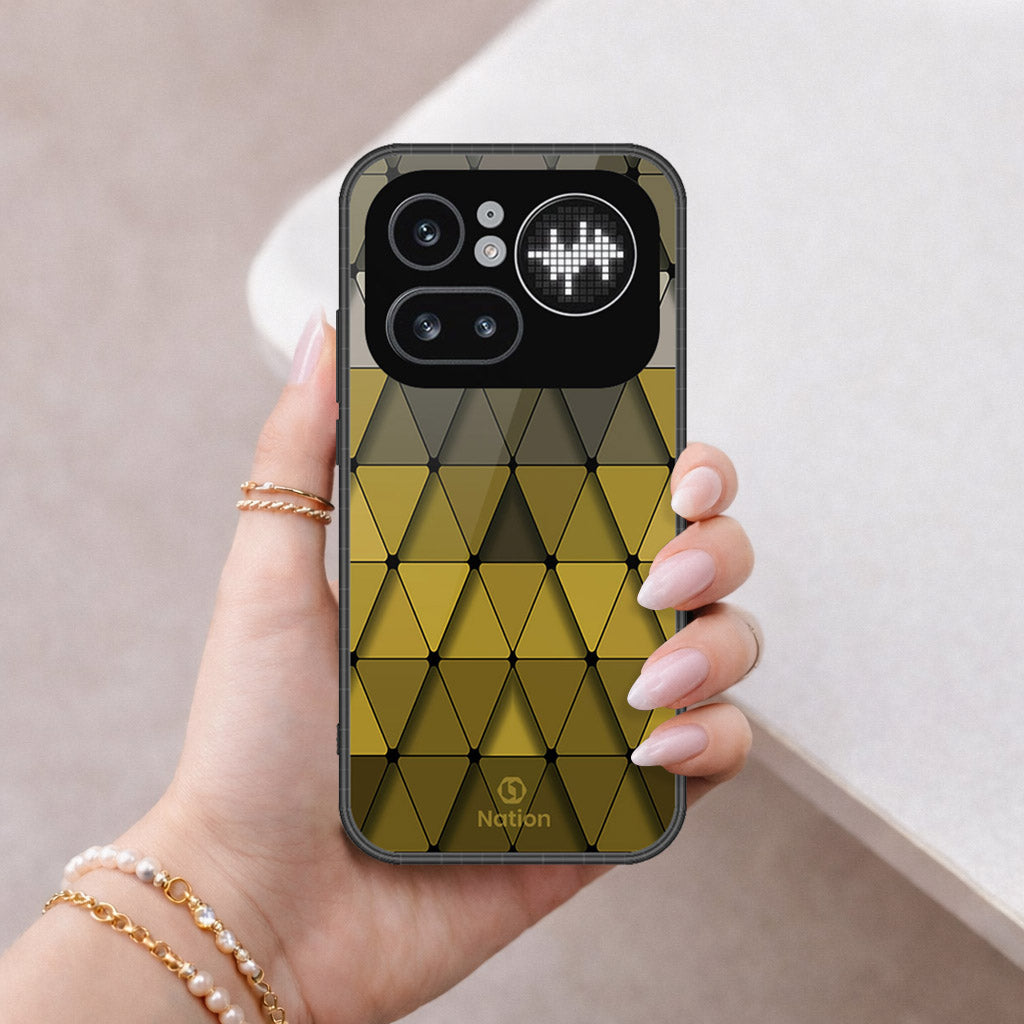 Nothing Phone (4a) Pro Cover - Onation Pyramid Series - HQ Ultra Shine Premium Infinity Glass Soft Silicon Borders Case