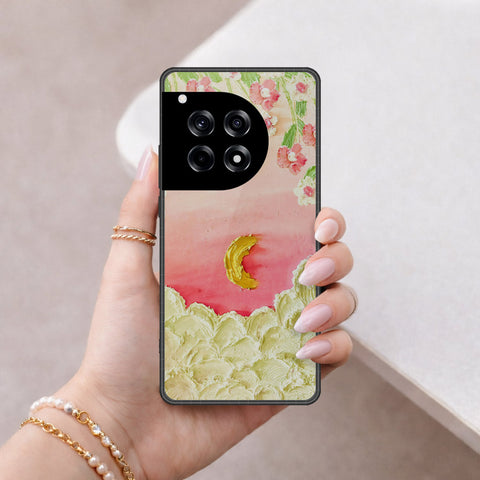 OnePlus Ace 3 Cover - Floral Series - Design 7 - Pink & Yellow - HQ Premium Shine Durable Shatterproof Case