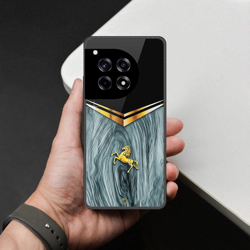 OnePlus 12R Cover - Majestic Royal V Design - HQ Premium Shine Durable Shatterproof Case