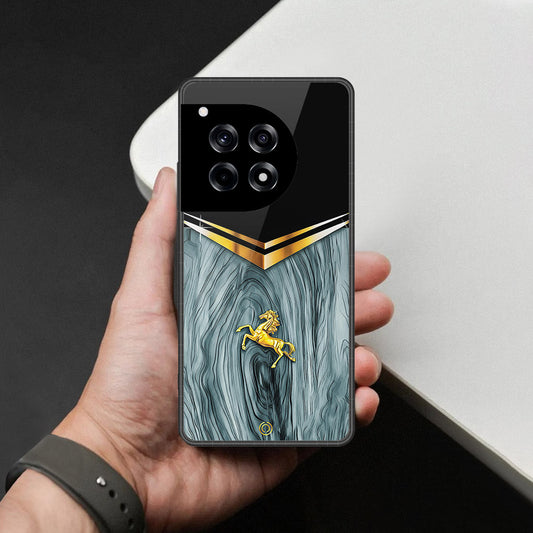 OnePlus 12R Cover - Majestic Royal V Design - HQ Premium Shine Durable Shatterproof Case
