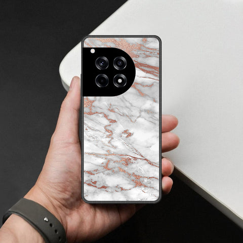 OnePlus Ace 3 Cover - White Marble Series 2 - HQ Premium Shine Durable Shatterproof Case