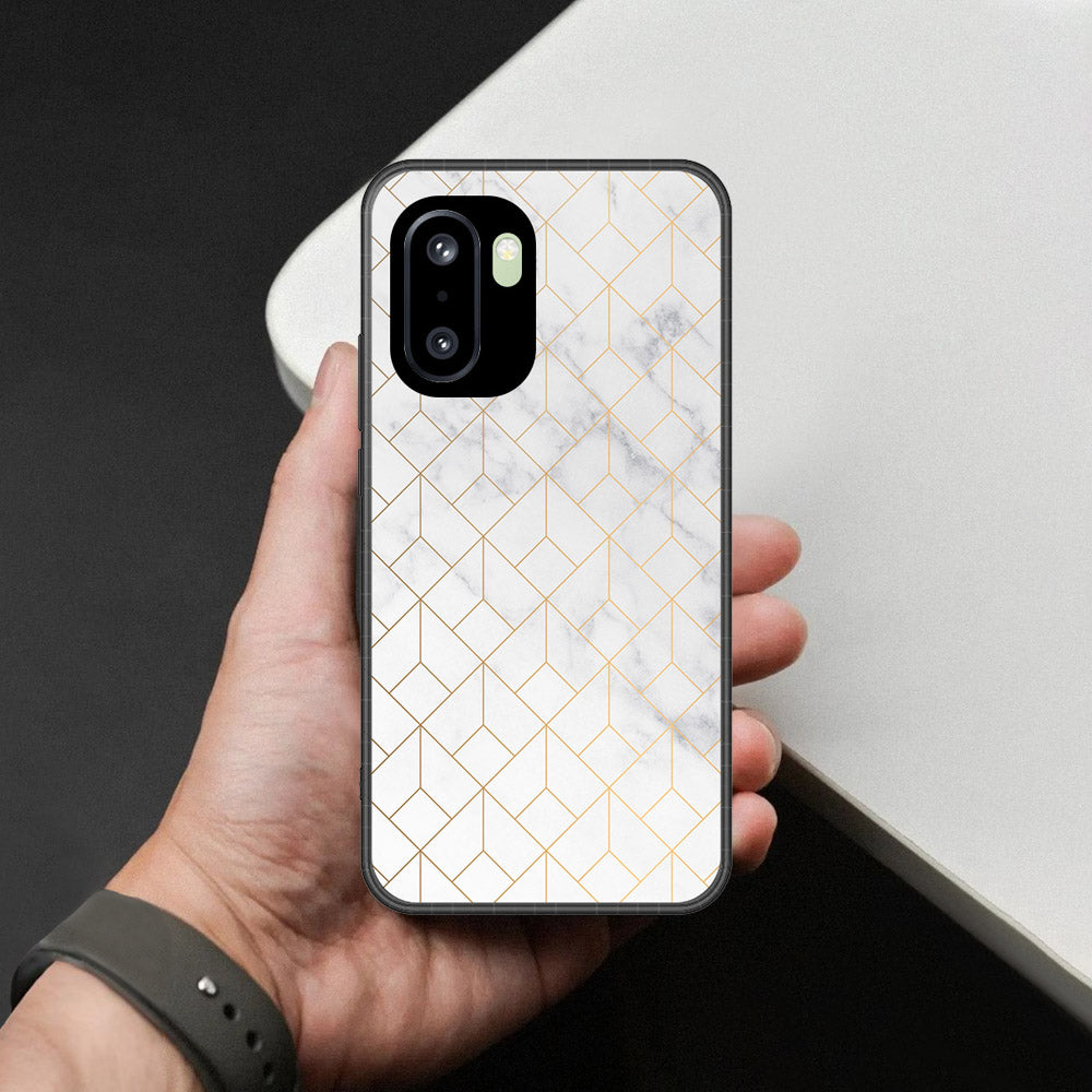 OnePlus 15R Cover - White Marble Series 2 - HQ Premium Shine Durable Shatterproof Case