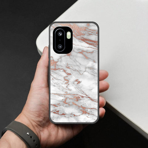 OnePlus Ace 6T Cover - White Marble Series 2 - HQ Premium Shine Durable Shatterproof Case