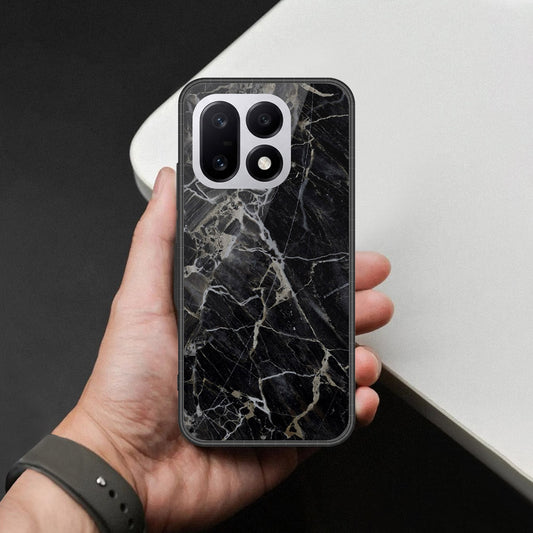 OnePlus 16 Cover - Black Marble Series - HQ Premium Shine Durable Shatterproof Case