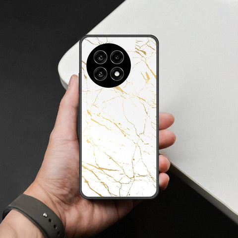 OnePlus Ace 5 Pro - White Marble Series 2 - HQ Ultra Shine Premium Infinity Glass Soft Silicon Borders Case