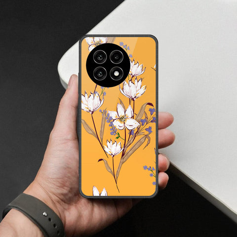 OnePlus Ace 5 Pro - Floral Series - HQ Ultra Shine Premium Infinity Glass Soft Silicon Borders Case