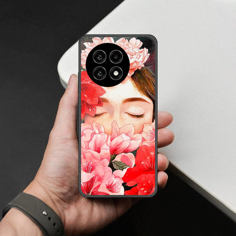 OnePlus Ace 5 Pro - Floral Series - HQ Ultra Shine Premium Infinity Glass Soft Silicon Borders Case