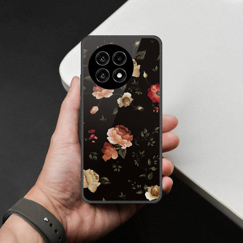 OnePlus Ace 5 Pro - Floral Series 2 - HQ Ultra Shine Premium Infinity Glass Soft Silicon Borders Case