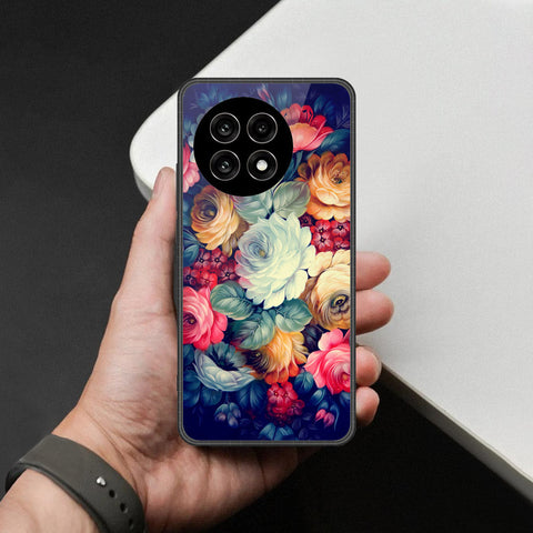 OnePlus Ace 5 Pro - Floral Series 2 - HQ Ultra Shine Premium Infinity Glass Soft Silicon Borders Case