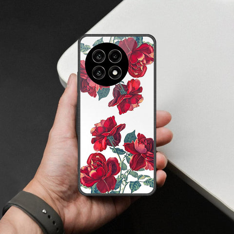 OnePlus Ace 5 Pro - Floral Series 2 - HQ Ultra Shine Premium Infinity Glass Soft Silicon Borders Case