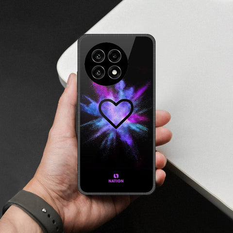 OnePlus Ace 5 Pro - Onation Heart Series - HQ Ultra Shine Premium Infinity Glass Soft Silicon Borders Case