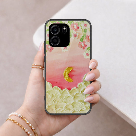 OnePlus Turbo 6V Cover - Floral Series - Design 7 - Pink & Yellow - HQ Premium Shine Durable Shatterproof Case