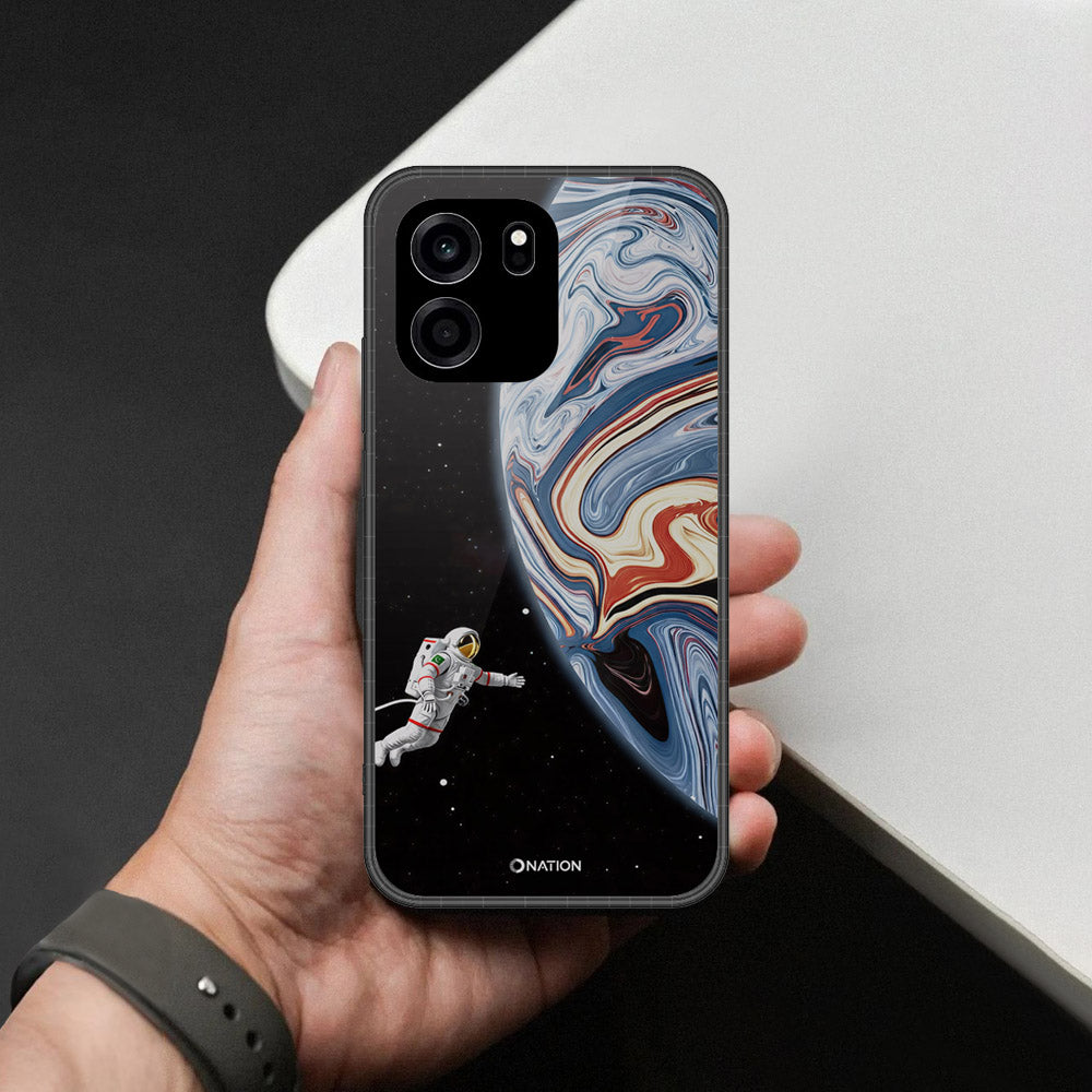 OnePlus Turbo 6V Cover - Cosmic Marble Astronaut Design - HQ Premium Shine Durable Shatterproof Case