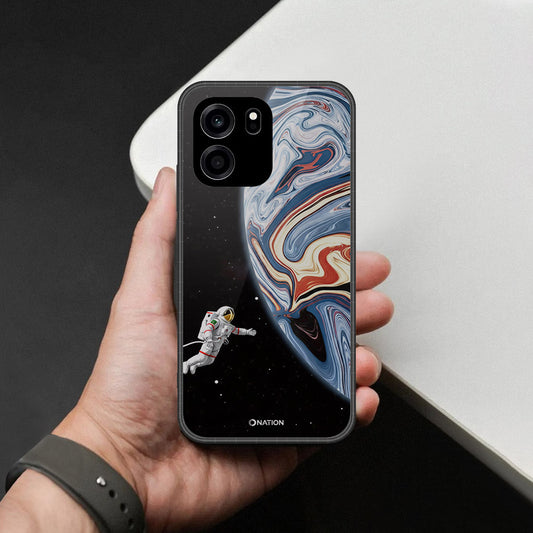 OnePlus Turbo 6V Cover - Cosmic Marble Astronaut Design - HQ Premium Shine Durable Shatterproof Case